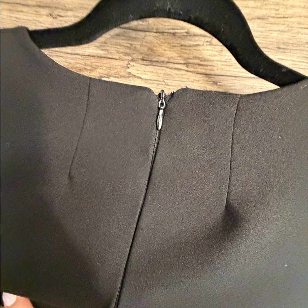 Calvin Klein Black Dress with Ruffle Sleeves - Picture 6 of 9